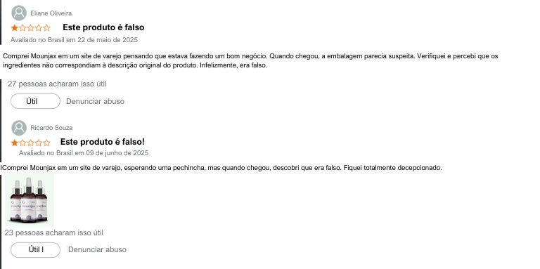 Mounjax Avaliações